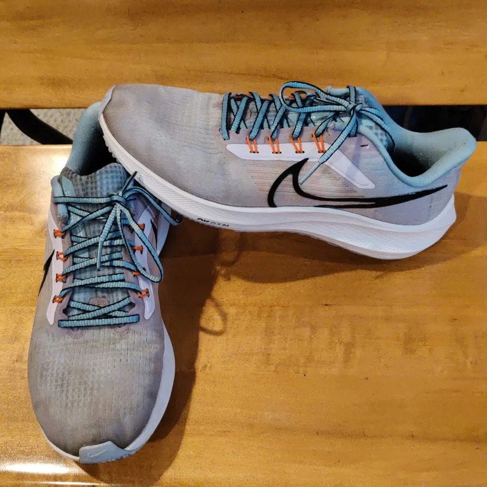 Nike Air Zoom Pegasus 39 tie dye effect gray purple orange and blue size 9.5 - Picture 1 of 11